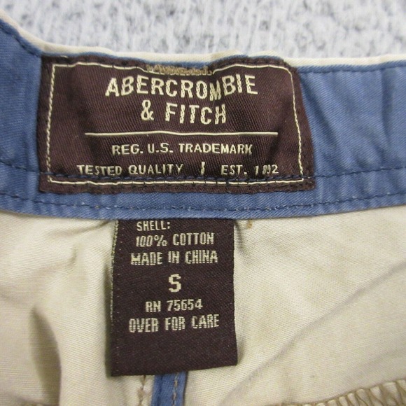Vintage Abercrombie & Fitch Mens Cargo Shorts size Small‎ Y2K 200s Drawstring - Picture 3 of 9